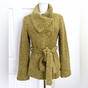 Cartise Textured Belted Jacket Size 8